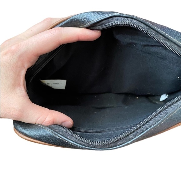 Vintage Rosetti black and brown pebble Crossbody purse - Picture 6 of 7